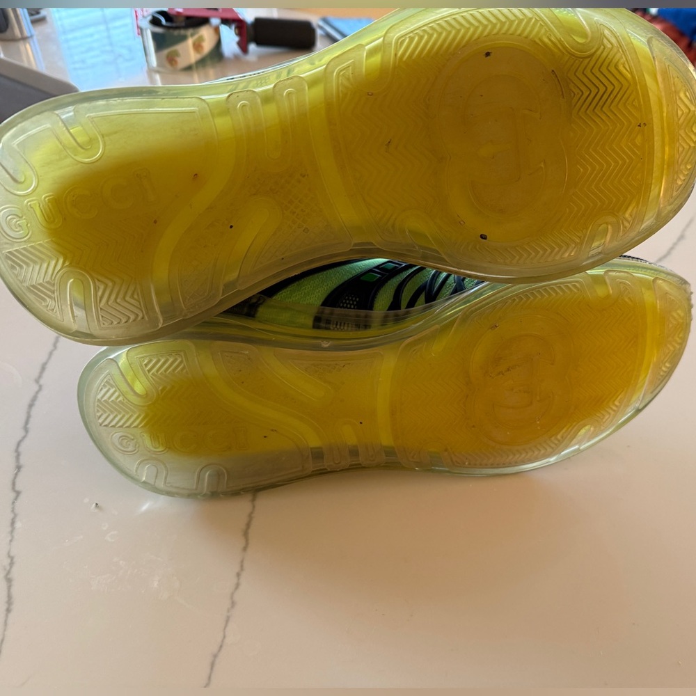 Gucci Ultrapace R Sneakers Size 11 — Black Neon Yellow BOA Dial - Picture 7 of 7